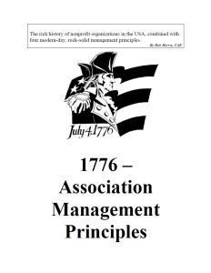 Cover Image 1776 –Association Management Principles
