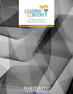 Cover Image 2017 Leading with Intent report