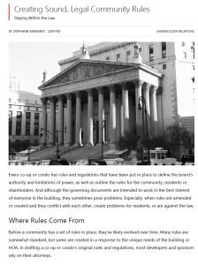 Cover Image Creating Sound Legal Community Rules