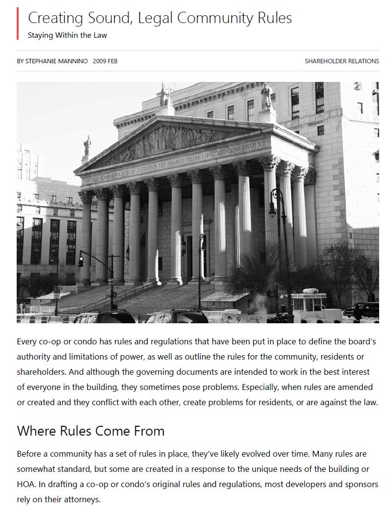 Cover Image Creating Sound Legal Community Rules