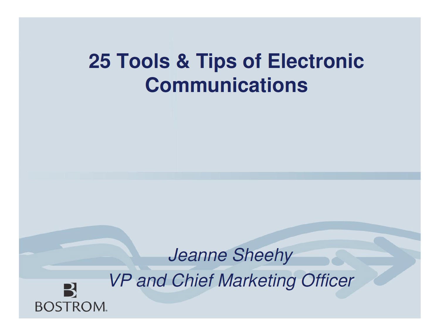 Cover Image 25 Tools & Tips of Electronic Communications slides