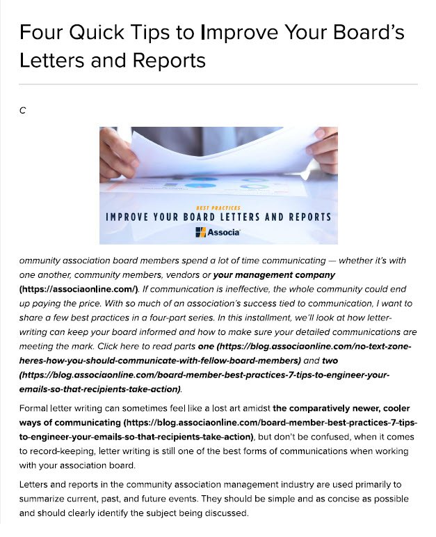 Cover Image 4 Quick Tips to Improve Your Board’s Letters and Reports