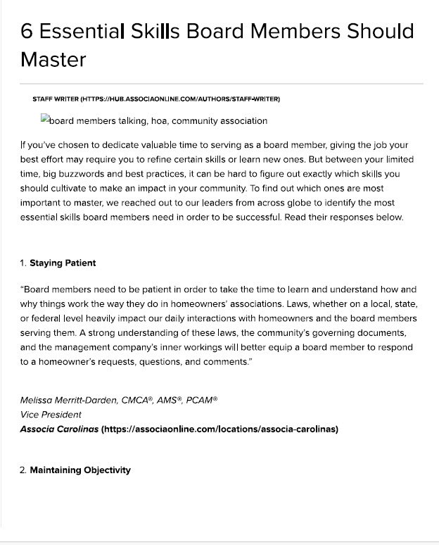 6 Essential Skills Board Members Should Master