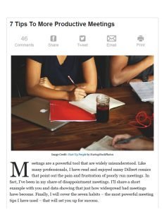 Cover Image 7 Tips To More Productive Meetings