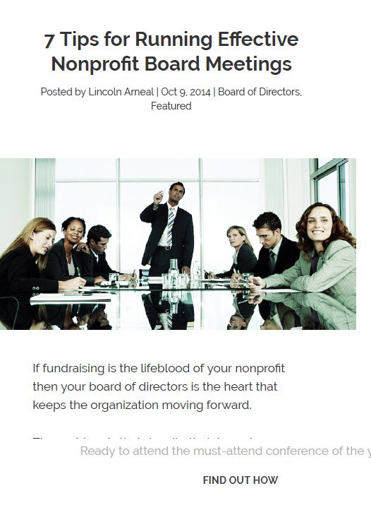 Cover Image 7 Tips for Running Effective Nonprofit Board Meetings