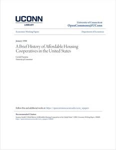 Cover Image A Brief History of Affordable Housing Cooperatives in the United States