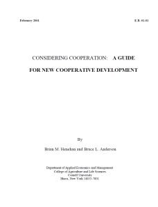 Cover Image A Guide for New Cooperative Development