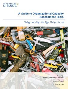 Cover Image A Guide to Organizational Capacity Assessment Tools