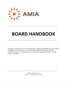 Cover Image AMIA Board Handbook