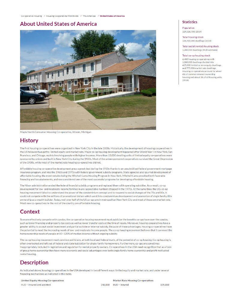 About United States of America Cooperatives