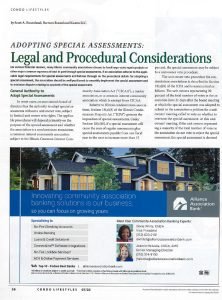 Cover Image Adopting Special Assessments
