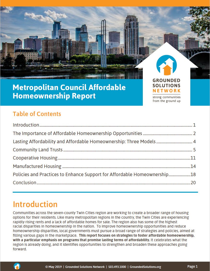 Cover Image Affordable Homeownership Report