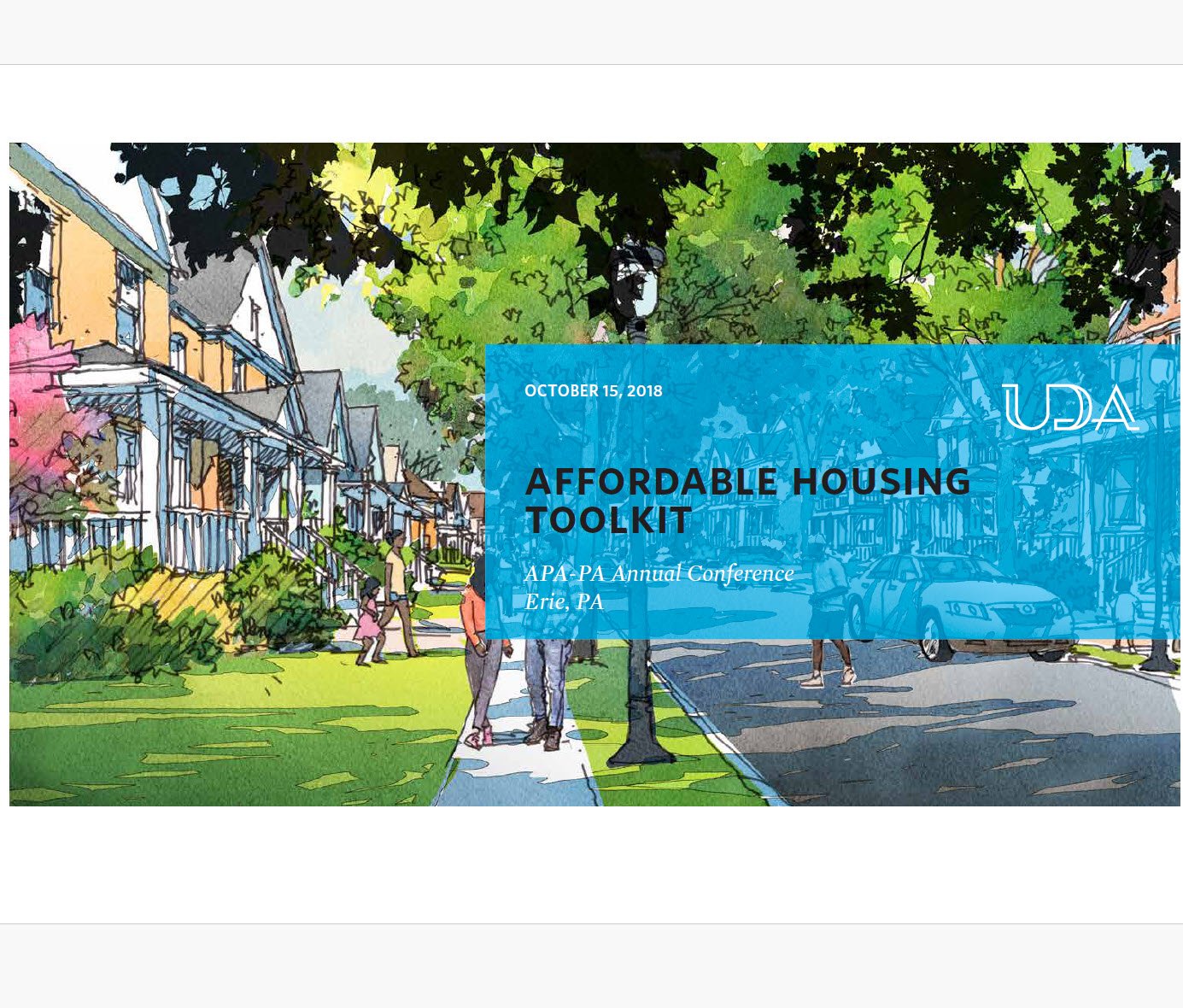 Cover Image Affordable Housing Toolkit