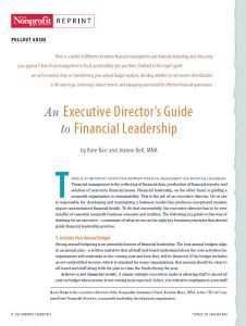 Cover Image An Executive Directors Guide to Financial Leadership