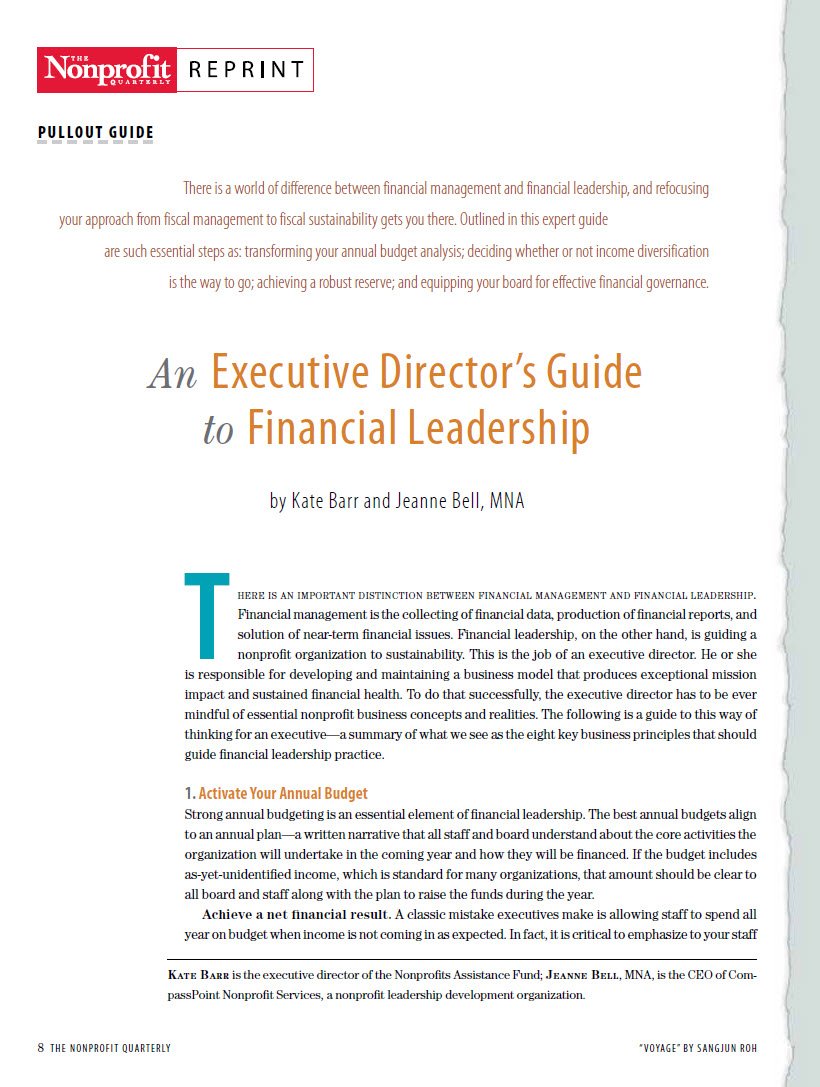 Cover Image An Executive Directors Guide to Financial Leadership