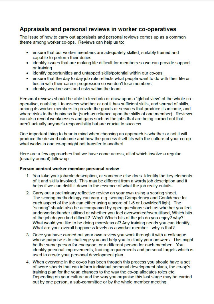 Appraisals Personal Reviews