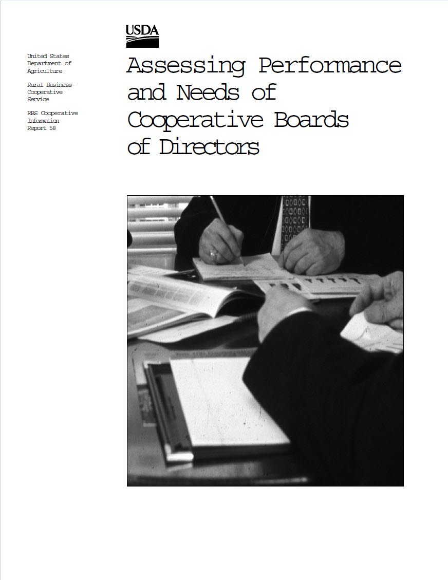 Assessing Performance and Needs of Cooperative Boards of Directors