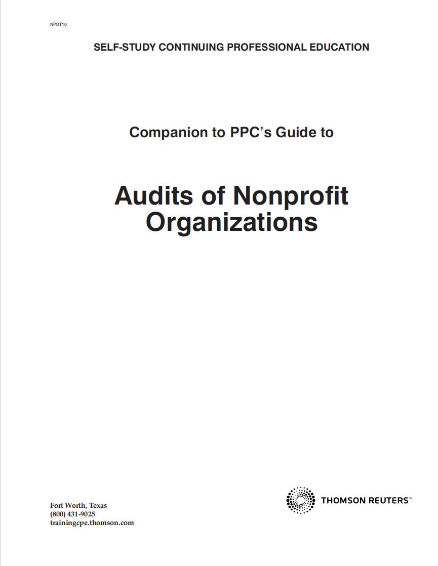 Cover Image Audits of Nonprofit Organizations