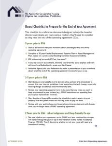 Cover Image Board Checklist to Prepare for the End of Your Agreement