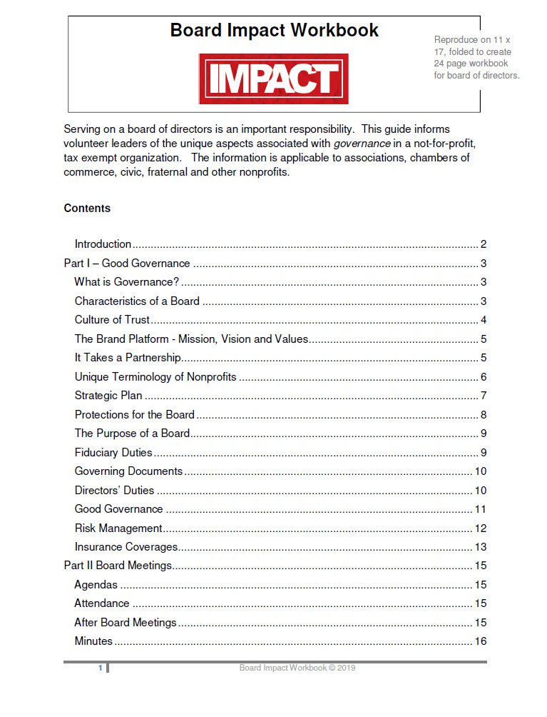 Cover Image Board Impact Workbook
