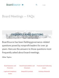 Cover Image Board Meetings — FAQs