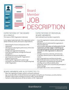 Cover Image Board Member Job Description