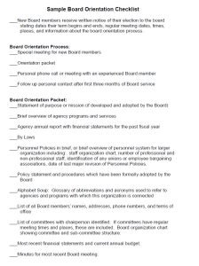 Cover Image Board Orientation Checklist