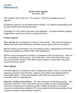 Cover Image Build a Smart Agenda
