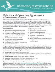 Cover Image Bylaws and Operating Agreements