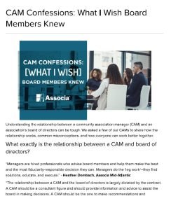 Cover Image CAM Confessions What I Wish Board Members Knew