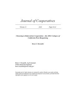 Cover Image Choosing to Defect from Cooperation Collapse of Pear g