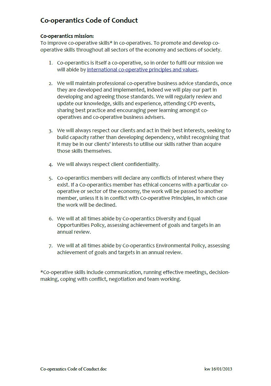 Cover Image Cooperantics Code of Conduct