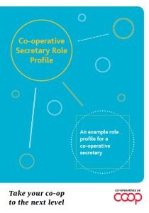 Cover Image Co-operative Secretary Role Profile