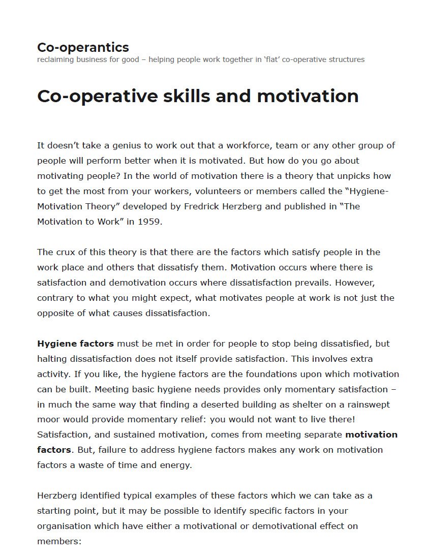 Cover Image Cooperative skills and motivation