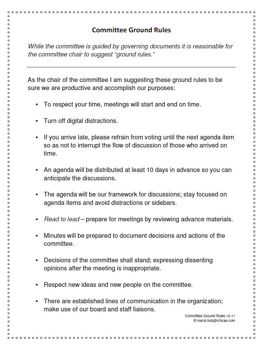 Cover Image Committee Ground Rules