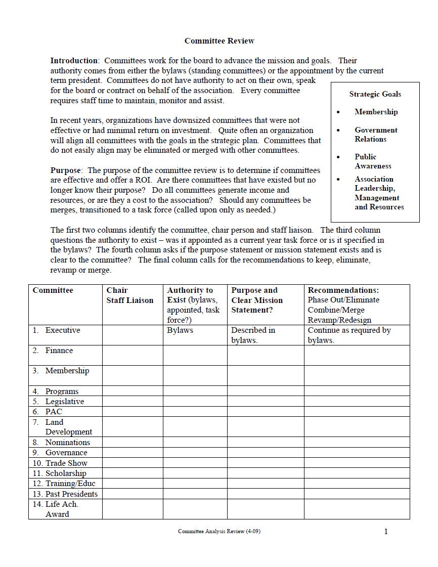 Committee Review
