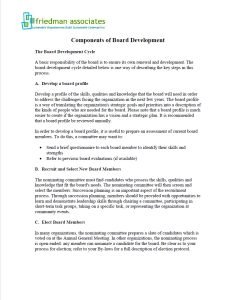 Cover Image Components of Board Development