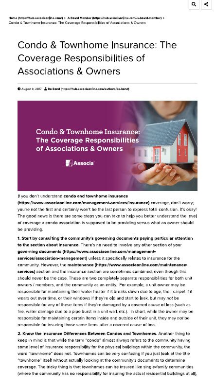 Condo Townhome Insurance.