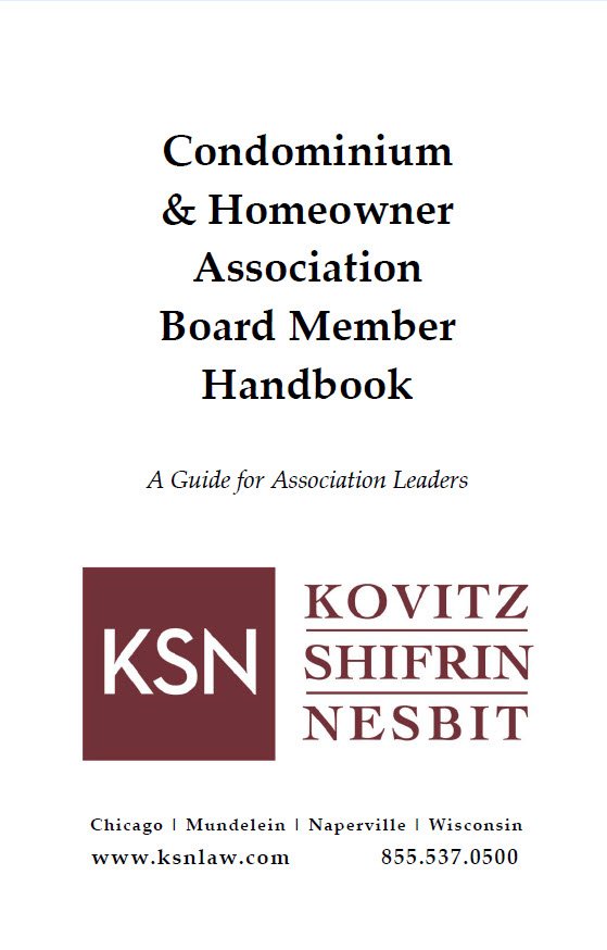 Condominium & Homeowner Association Board Member Handbook