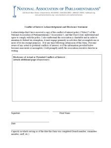 Cover Image Conflict of Interest Disclosure Form