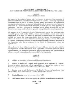 Cover Image Conflict of Interest Policy