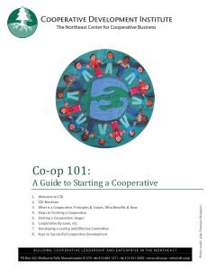 Cover Image Coop 101 A guide to starting a Cooperative