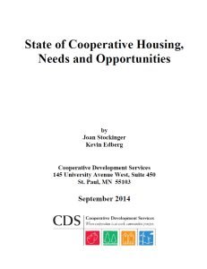 Cover Image Coop housing needs and opportunities