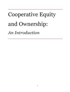 Cover Image Cooperative Equity and Ownership An Introduction