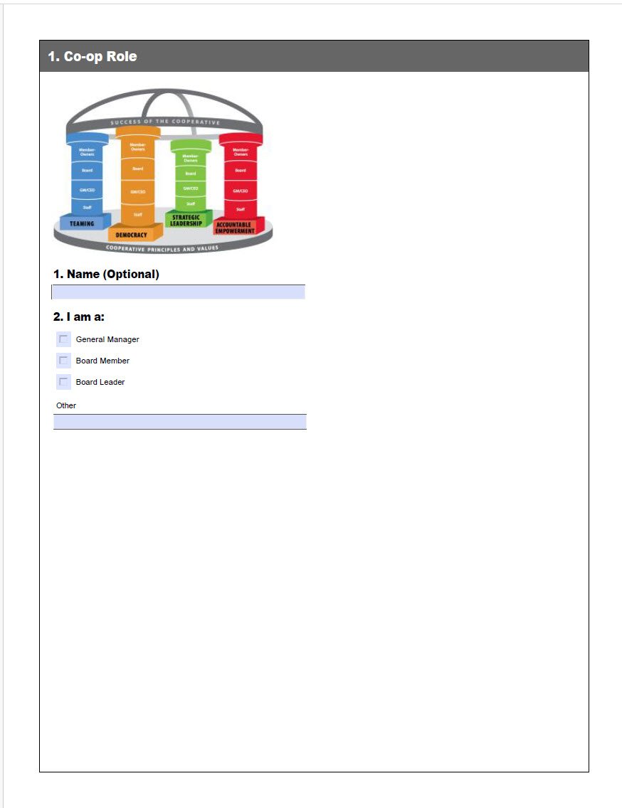 Cover Image Cooperative Role Check List