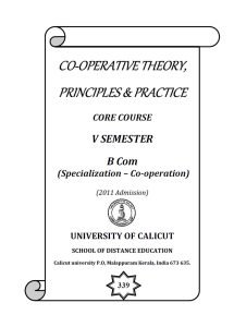 Cover Image Cooperatives Theory Principles and Practice
