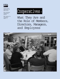 Cover Image Cooperatives What They Are and the Role of Members, Directors, Managers, and Employees