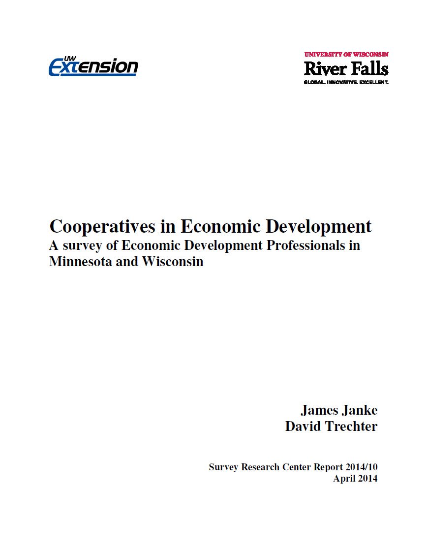Cover Image Cooperatives in Economic Development