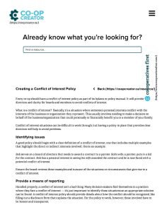 Cover Image Creating a Conflict-of-Interest Policy