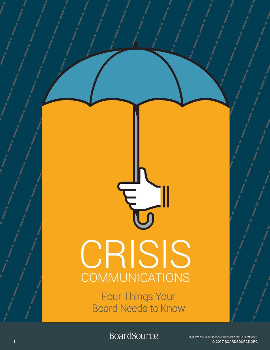 Crisis Communications Things your Board Need to Know.